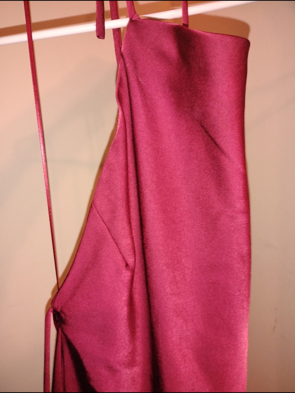 Stile Collaboration Backless Dress in Deep Wine Red